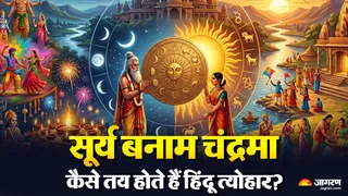 सूर्य बनाम चंद्रमा कैसे तय होते हैं हिंदू त्योहार? (Picture Credit- AI Generated)