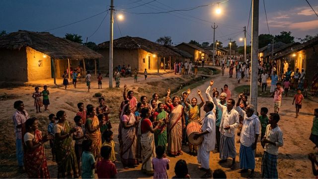 आजादी के बाद पहली बार चमका चतरा का झांटी गांव, बिजली पहुंचने से लोगों में उत्साह
