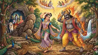 भस्मासुर की वो एक गलती, जिसने उसे पल भर में राख बना दिया(Picture Credit AI- Generated Image)