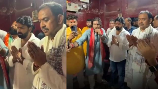 MLC टिकट मिलने के बाद मां के दरबार में पहुंचे पवन सिंह, रोहतास के प्रसिद्ध सिद्ध शक्तिपीठ में टेका माथा
