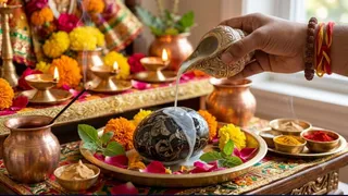 कैसे करें भगवान शालिग्राम का पंचामृत? (Image Source: AI-Generated)