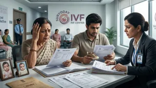ग्रेटर कैलाश स्थित आइवीएफ सेंटर पर बच्चों की अदला-बदला का आरोप लगाया है।