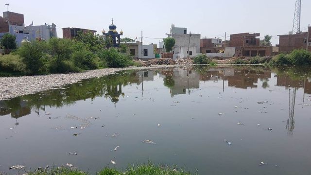 कैथल के भानपुरा गांव में दो तालाबों के सुंदरीकरण पर 1.49 करोड़ रुपये हुए खर्च, फिर भी अमृत सरोवर पड़े बदहाल