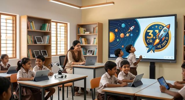 गोंडा : 3.19 करोड़ से परिषदीय स्कूलों की तकनीकी शिक्षा को मिली नई उड़ान, बिजली गुल होने पर भी चलेंगे स्मार्ट बोर्ड
