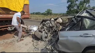 दुर्घटनाग्रस्त बीएमडब्ल्यू कार