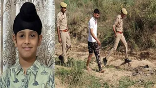 बालक अंगदवीर का फाइल फोटो और पुलिस गिरफ्त में आरोपित अर्पित।
