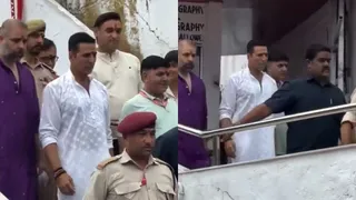 वैष्णो देवी के मंदिर गए अक्षय कुमार। फोटो क्रेडिट- इंस्टाग्राम
