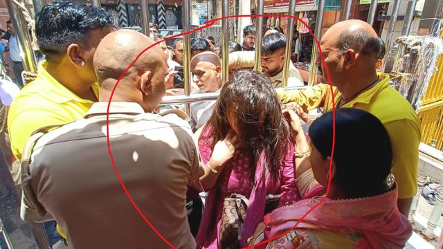 बांकेबिहारी मंदिर की व्यवस्थाओं पर उठे सवाल, सुरक्षा गार्डों पर पैसे लेकर श्रद्धालुओं को प्रवेश देने का आरोप