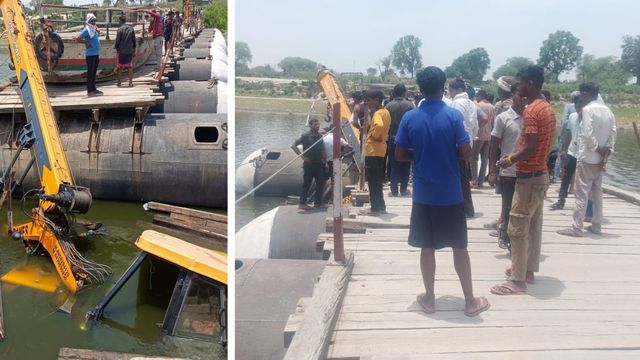 27 घंटे बाद यमुना से निकाली गई हाइड्रा, क्षमता से तीन गुना अधिक भार बना हादसे की वजह; टूट गया था पांटून ब्रिज
