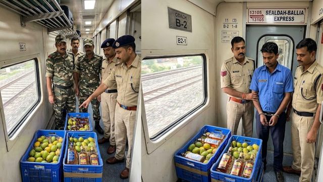 आम की आड़ में 'जाम': सियालदह-बलिया एक्सप्रेस में विदेशी शराब बरामद, कोच अटेंडेंट गिरफ्तार
