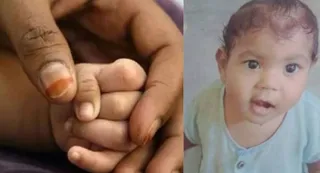 मृतका अन्वी। स्वजन