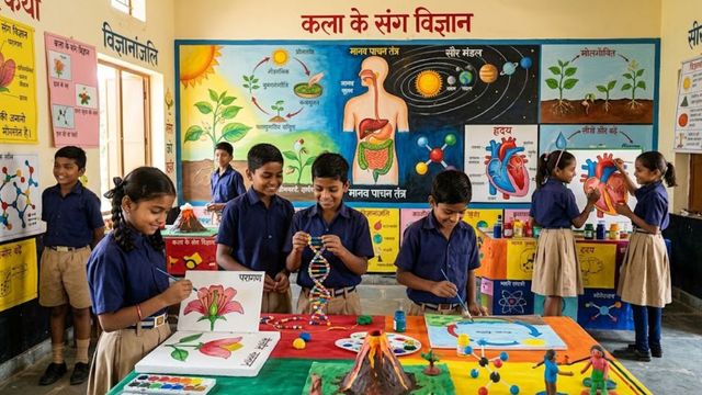 परिषदीय स्कूलों में अब पेंटिंग और हस्तशिल्प से साइंस पढ़ेंगे छात्र, शिक्षा विभाग ने शुरू की 'कला के संग विज्ञान' पहल
