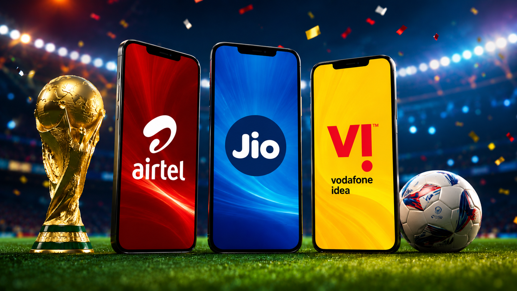 Jio, Airtel और Vi लाए FIFA World Cup वाले प्लान, लेकिन किसका पैक है आपके लिए बेहतर?