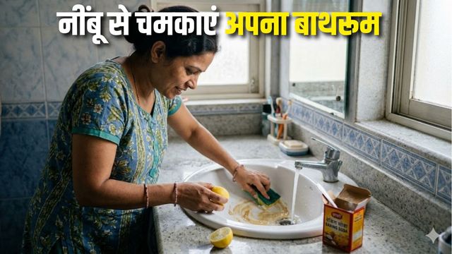 बाथरूम की जिद्दी गंदगी से हैं परेशान? नींबू के इन आसान हैक्स से तुरंत साफ होंगे पानी के दाग और बदबू
