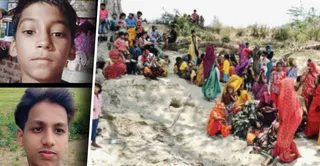 सुनवारा गांव के पास यमुना नदी किनारे मौजूद ग्रामीण। जागरण