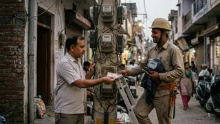 फरीदाबाद में बिजली निगम के डिफाल्टर बकाया होने के बावजूद लाइनमैनों की मिलीभगत से नए कनेक्शन ले रहे हैं। इमेज एआई