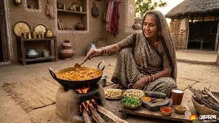 राजस्थानी गट्टे की सब्जी की रेसिपी (Image Source: AI Generated)