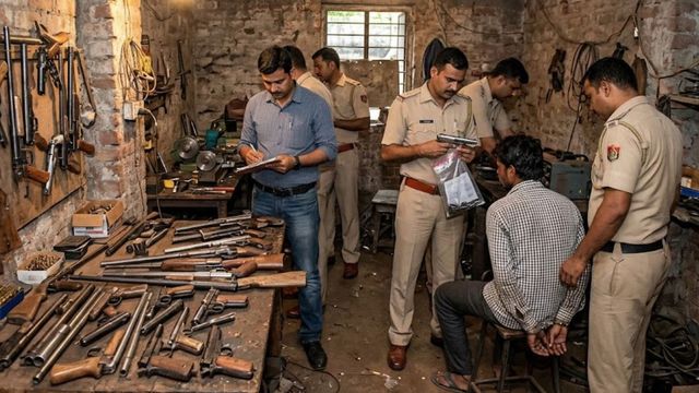 खगड़िया में अवैध मिनी गन फैक्ट्री का पर्दाफाश, मुंगेर के चार शातिर समेत पांच गिरफ्तार
