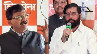 एकनाथ शिंदे पर भड़के संजय राउत (फोटो-एएनआइ)