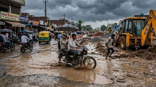 लोनी में फिर सताने लगा जलभराव का डर: मानसून करीब, लेकिन दिल्ली-सहारनपुर मार्ग पर करोड़ों के निर्माण कार्य अब भी अधूरे