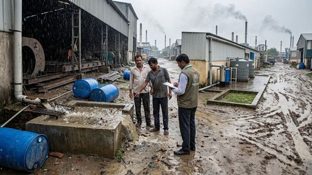 हापुड़ के औद्योगिक क्षेत्रों में फाइलों में ही बढ़ रहा भूजल स्तर, धरातल पर सूखे वर्षा जल संचयन के दावे