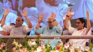 दिल्ली में हनुमत भवन के उद्घाटन पर पहुंचे रक्षा मंत्री राजनाथ सिंह। फोटो: जागरण