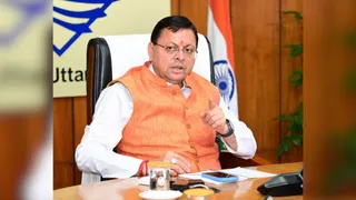 उत्तराखंड के मुख्यमंत्री पुष्कर सिंह धामी।