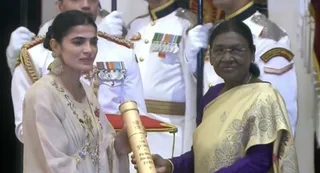 भारतीय हॉकी टीम की पूर्व कप्तान सविता पूनिया पद्मश्री से सम्मानित (फोटो: जागरण)