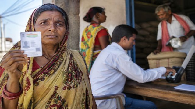 कागजों में 'मृत’, हकीकत में जिंदा.. चतरा में आधार लॉक होने से दो माह से राशन को तरस रही महिला 
