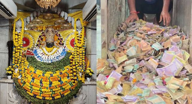 बाबा श्याम मंदिर में नोटों की बरसात, दानपात्रों से निकले करोड़ों रुपये; विदेशी करेंसी और चांदी के आभूषण देख हैरान हुए लोग
