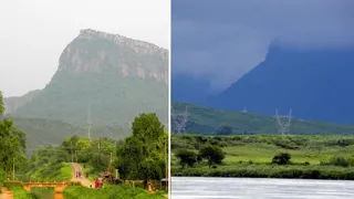 सोनभद्र का खोड़वा पहाड़: मानसूनी बादलों से घिरा पूर्वांचल का सबसे ऊंचा शिखर।