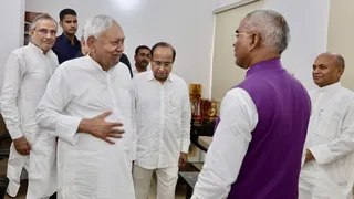 नीतीश कुमार से मिलने पहुंचे थे आरसीपी सिंंह। फाइल