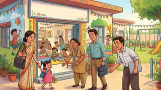 फरीदाबाद में कामकाजी अभिभावकों को राहत देने के लिए 60 नए आंगनबाड़ी सह क्रेच शुरू करने की तैयारी है। इमेज एआई