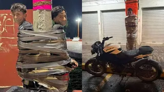 मेक्सिको में 'बैटमैन' की दहशत। (सोशल मीडिया)