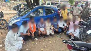 गढ़वा पुलिस ने जुए के अड्डे पर की छापेमारी। जागरण