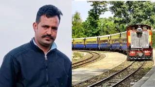 कांगड़ा वैली ट्रेन की चपेट में आने से अंकुश कुमार की मौत हो गई।