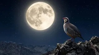 बहुत दिलचस्प है चांद और चकोर की कहानी (AI Generated Image)