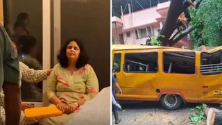 स्कूल बस हादसे में 11 साल के लड़के की मौत