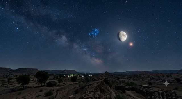 जुलाई में दिखेंगी कई खगोलीय घटनाएं; चंद्रमा, मंगल और कृतिका नक्षत्र मिलकर बनाएंगे 'त्रिकोण'