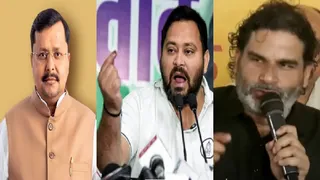 नितिन नवीन तेजस्वी यादव एवं प्रशांत किशोर। फाइल