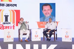 प्रदेश के पर्यटन एवं सहकारिता मंत्री डॉ. अरविंद शर्मा ने दैनिक जागरण 'विमर्श' कार्यक्रम प्रस्तुत किए प्रदेश के चौतरफा विकास योजनाएं संबंधी विचार। फोटो: संजय