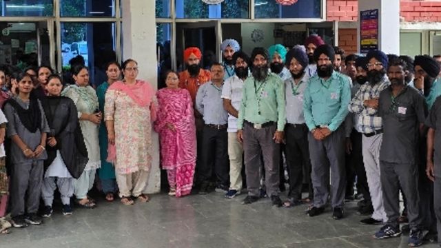 कुरुक्षेत्र में वेतन न मिलने से भड़के मीरी-पीरी इंस्टीट्यूट के कर्मचारी, अनिश्चितकालीन हड़ताल शुरू; ओपीडी-आईपीडी सेवाएं ठप
