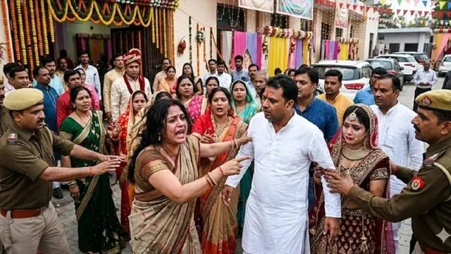 प्रेमी की सगाई होने की सूचना से आगबबूला हुई युवती, पुलिस लेकर उसके घर पहुंची; मौके पर जमकर हंगामा 
