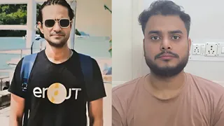 सार्थक मट्टू का फाइल फोटो (दाएं), पुलिस की गिरफ्तर में आरोपी अपूर्व सिंह। फोटो: दिल्ली पुलिस