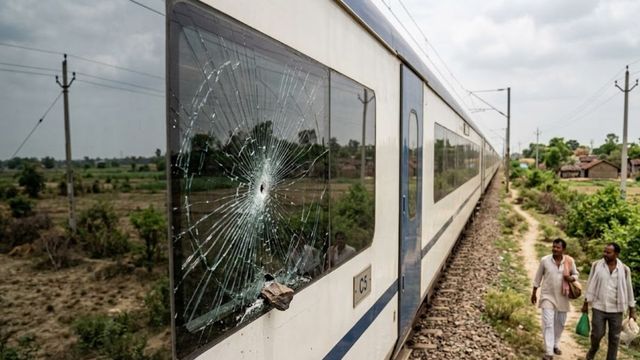 बरौनी-बेगूसराय के बीच वंदे भारत एक्सप्रेस पर फिर बरसे पत्थर, C5 कोच का शीशा टूटा

