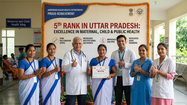 अंबेडकरनगर स्वास्थ्य विभाग की शानदार प्रगति, उत्तर प्रदेश में पांचवें स्थान पर पहुंचा जिला