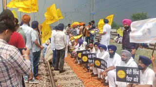 पंजाब में बंदी सिंहों की रिहाई के लिए सरहिंद में रेल रोको आंदोलन (जागरण)