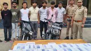 थाना जैंत पुलिस द्वारा किए गए ग्राइंडर ऐप से बुलाकर जंगल में लूट करने के आरोपित। फोटो सौ. पुलिस विभाग