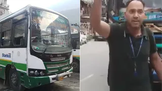 एचआरटीसी कंडक्टर का वीडियो वायरल होने के बाद निगम ने कार्रवाई की है।