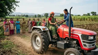 महिलाओं को ट्रैक्टर चलाने का मिलेगा प्रशिक्षण। AI जेनरेटेड फोटो